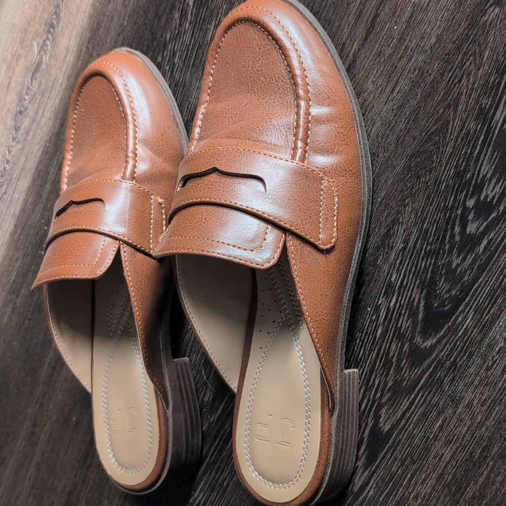 Women's Brown Loafer Mules